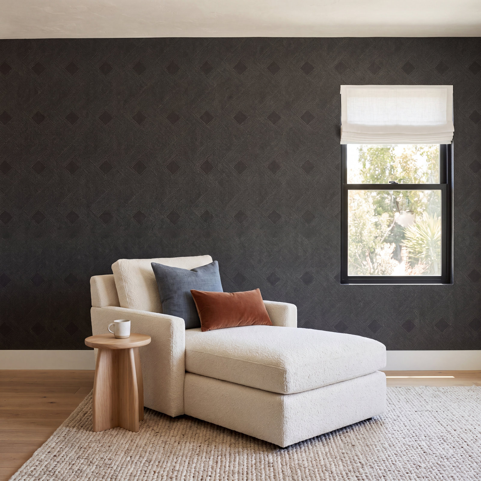 Geometric Wallpaper, Black