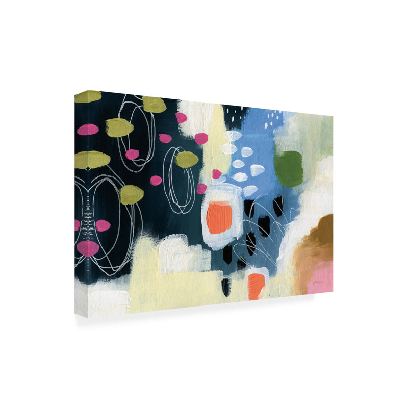  Art mural sur toile de printemps abstrait Yvette St. Amant, H 30 po x l 47 po