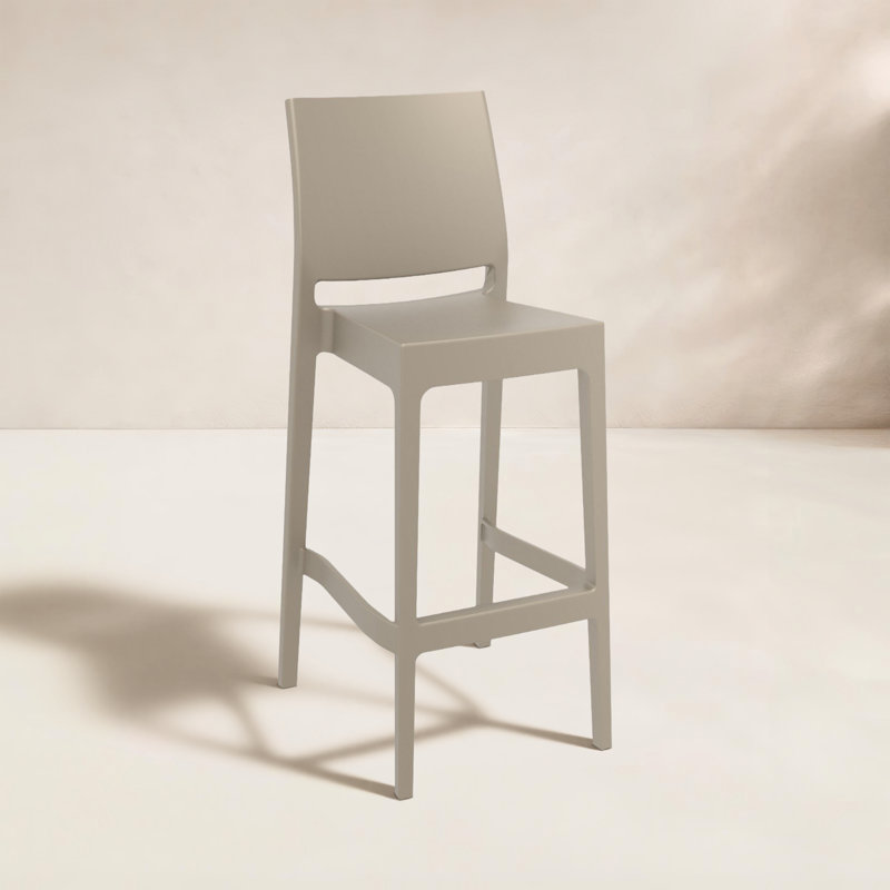 Tabouret de bar Adrienne, Taupe, 29.5"