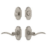 Nostalgic Warehouse Cottage Entry Set with Swan Lever