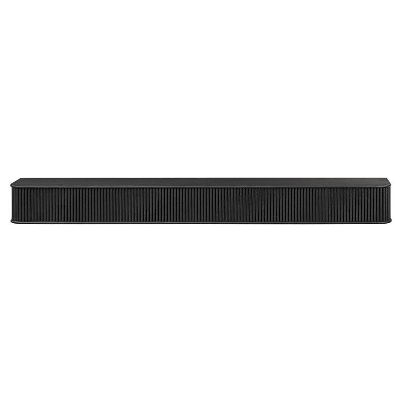 Modern Ember Alfama  Fireplace Wood Mantel Shelf with Fluted “Reed” Details, Sable, 72"