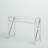 Darek Chrome 42" Glass Writing Desk with Shelf