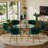 47in Glass Top Pedestal Dining Set-688816907-688816917-687024221
