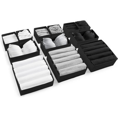 12Pcs Large Drawer Organizers Bedroom Wardrobe Organizer