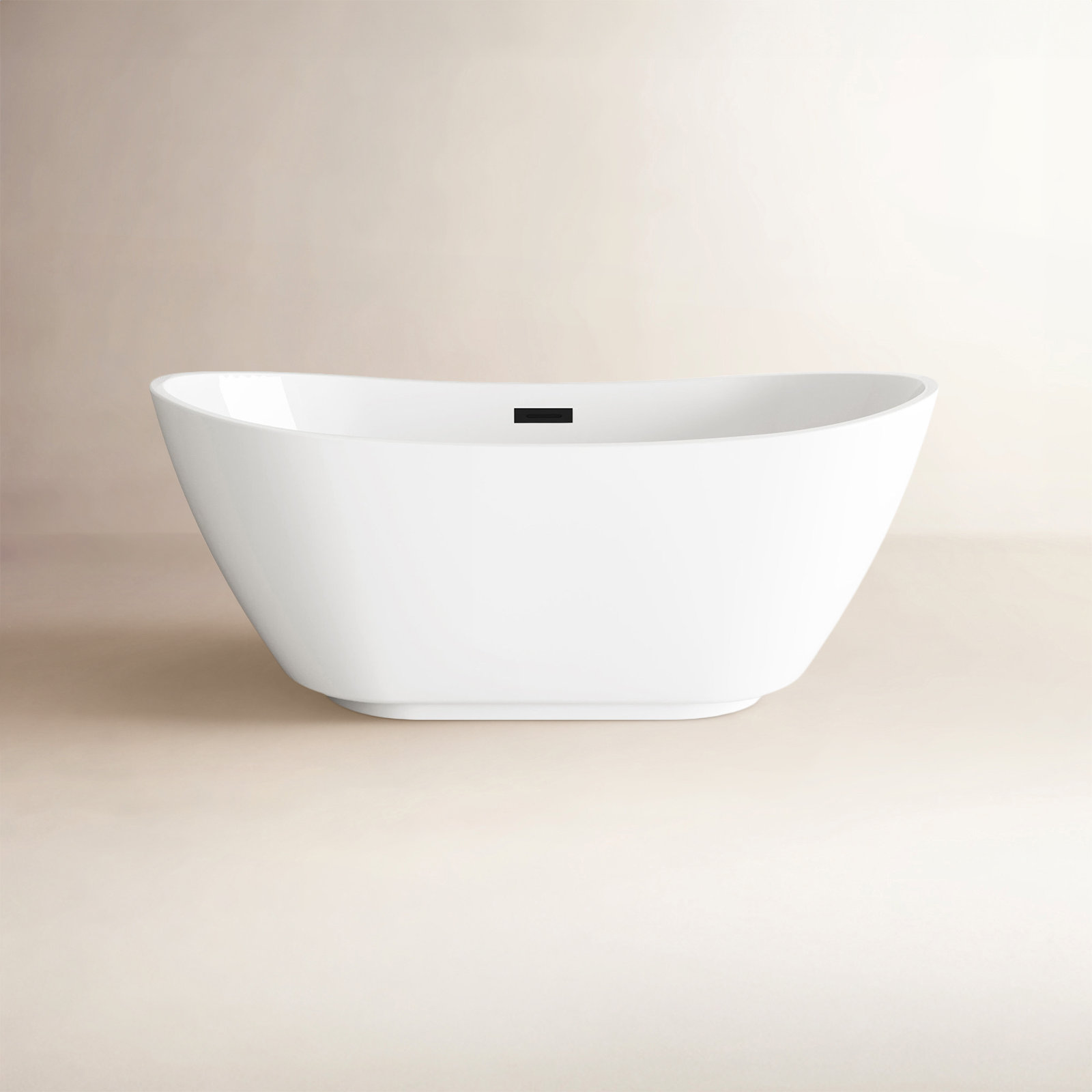 Labrusca 62" Soaking Bathtub, Matte Black