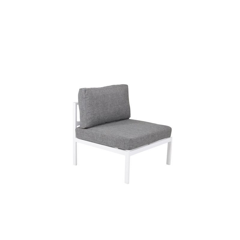 Esteban 70cm Wide Metal Patio Sectional with Cushions