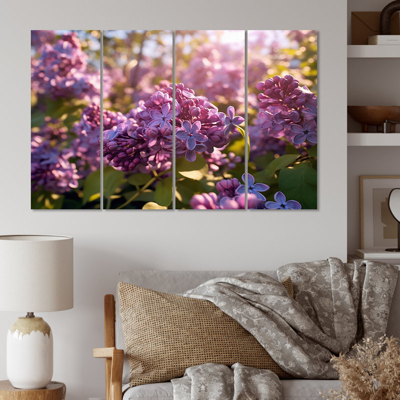 Modern Plants & Flowers Wall Decor on Metal