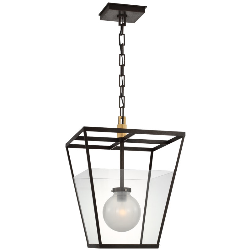 Illume 1 - Light Pendant, Warm Iron/Antique-Burnished Brass