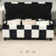 Button-Tufted Velvet Storage Ottoman