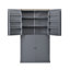 Armoire de cuisine autoportante en bois aggloméré gris avec tablettes ajustables 40,2 x 20 x 71,3 po TopMAX