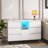 Modern White Gloss Sideboard Cabinet With Advanced Storage And LED Lights