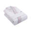Peignoir mi-mollet en coton mélangé avec poches-979241717