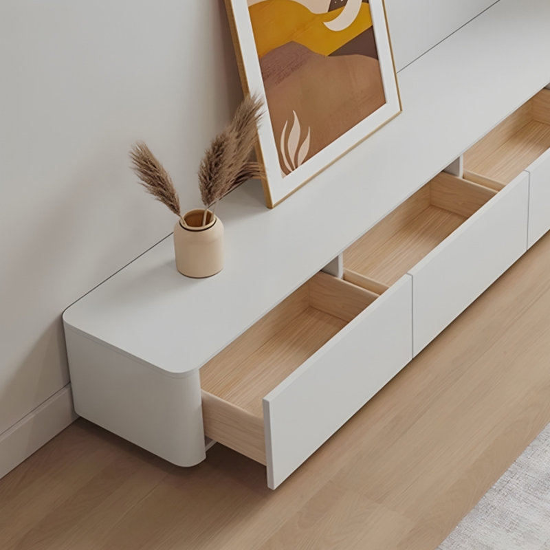 Meuble télé en bois de style nordique, 78.74"