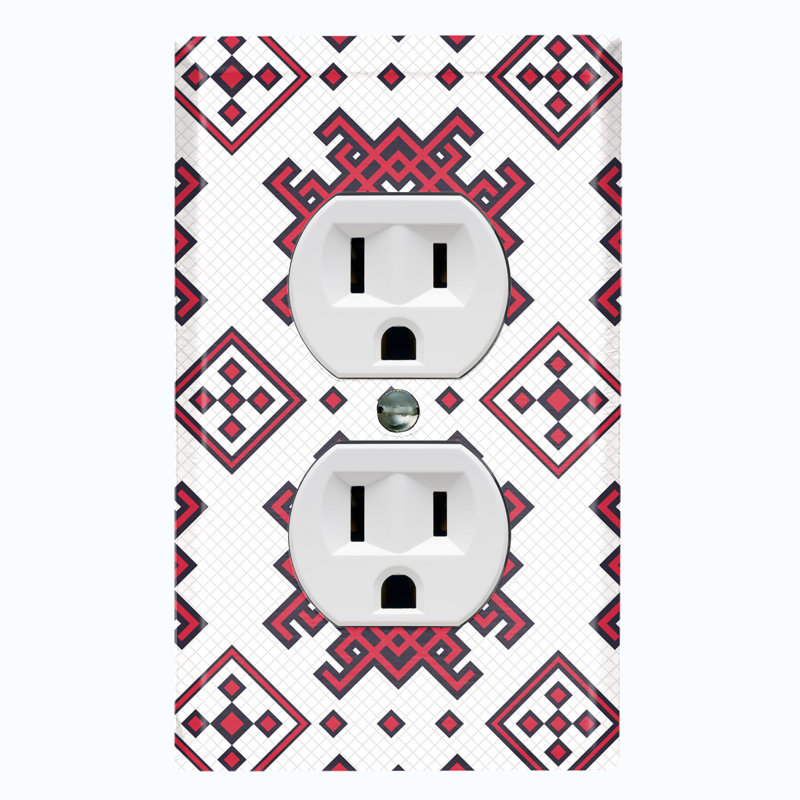 Patterned 1 - Gang Standard Wall Plate