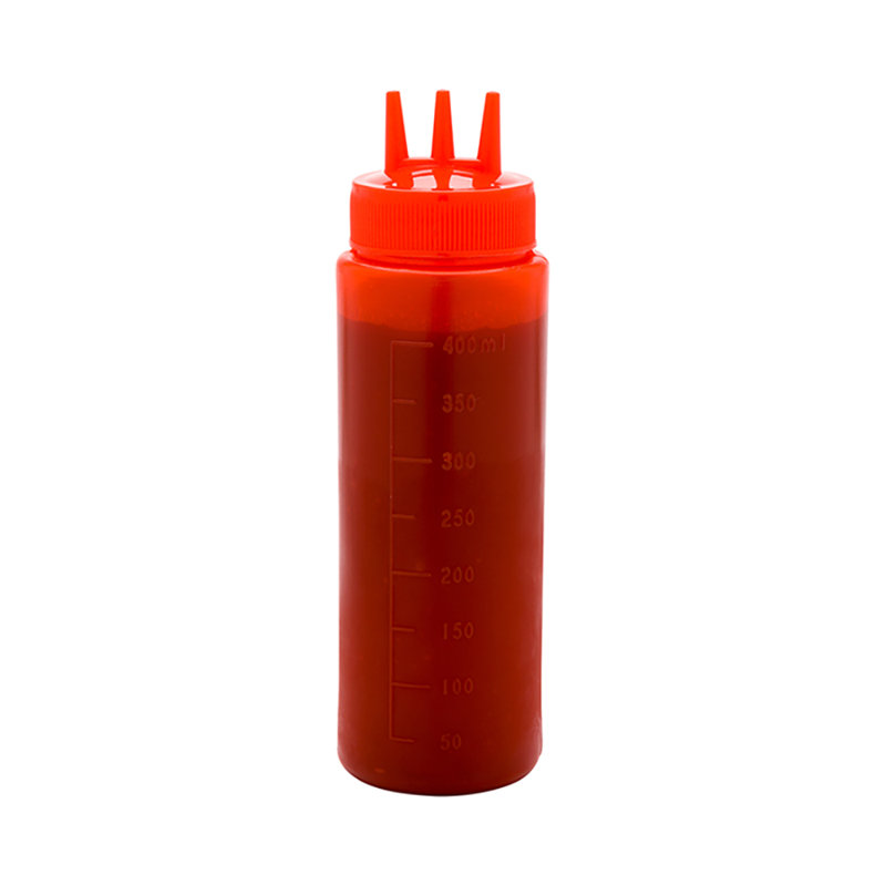 Bouteille compressible, Rouge, H 7,75 po x l 2,5 po x P 2,5 po
