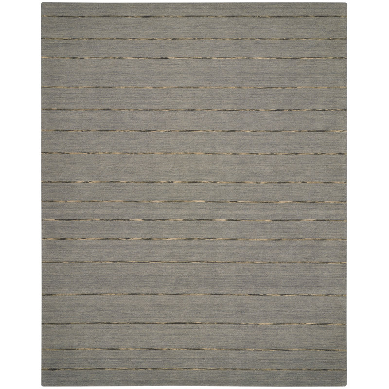 Solid Colour Hand Woven Area Rug, Rectangle 96 x 120cm