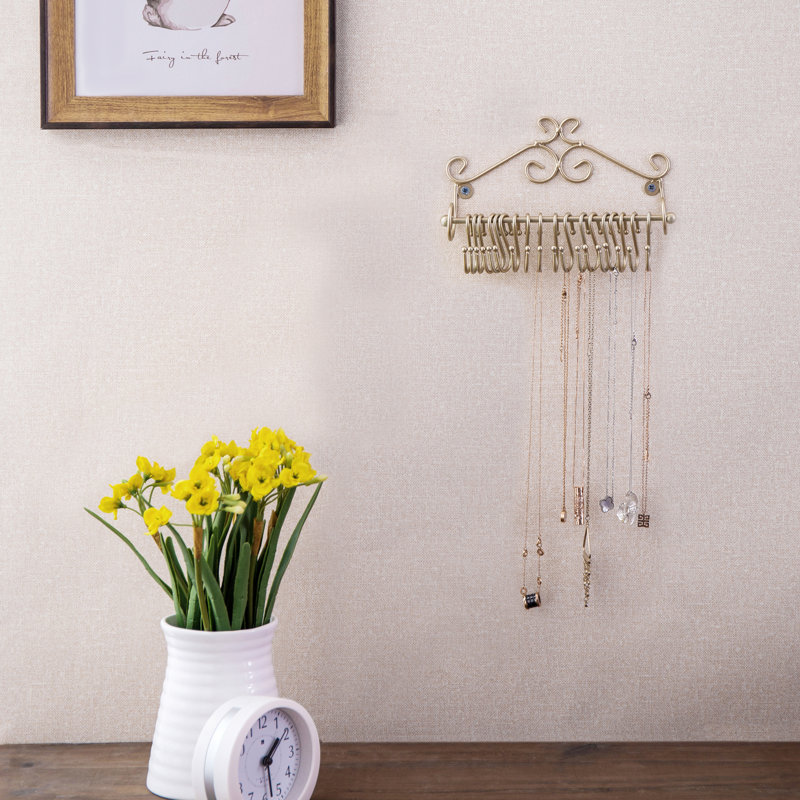 Esther Scrollwork Wall Mounted Jewellery Holder