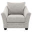 Rajrani Boucle Upholstered Chair Light Grey