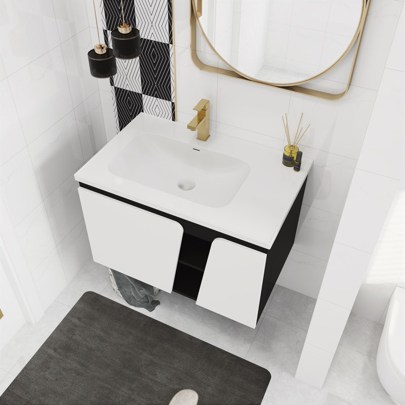 Ensemble de meuble-lavabo simple 31,7 po avec plateau Jarielle