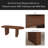 62.9 Inch Oval Dining Table For 6, Walnut Veneer MDF Tabletop With MDF Base, Modern Farmhouse Dininghouse Table With Waterproof Scratch Resistant Surface