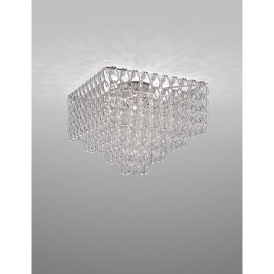 Minigiogali Ceiling Lamp 65Q White Glossy Chrome E26 Ul