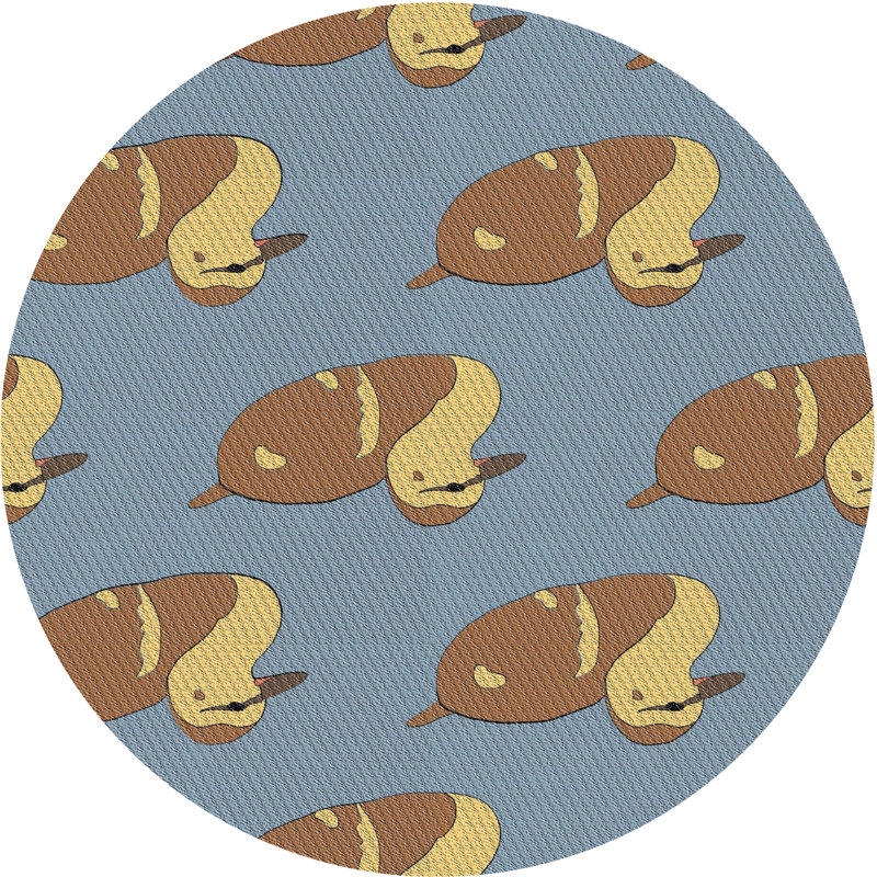 Tapis bleu, Rond 8 pi