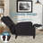 Accent Wingback Recliner Chair with Massage and Heat-325601062