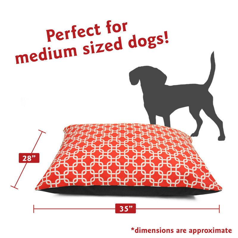 Coussin Super Value, Moyen (l 35 po x P 28 po x H 7 po), Rouge