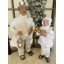 Ensemble 4 pièces de famille de choristes blancs givrés