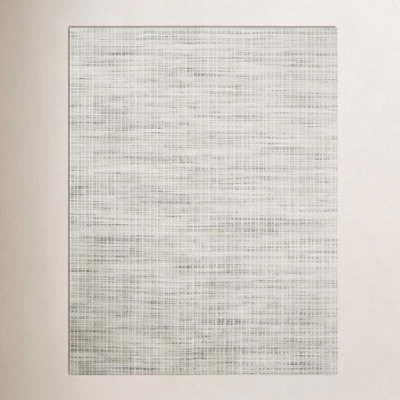 Hannon Green Hand-Woven Geometric Rug