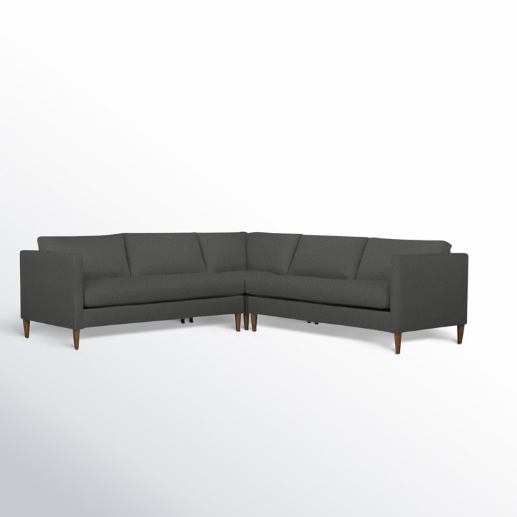 Clifford 3 - Piece Upholstered Custom L-Shape Sectional