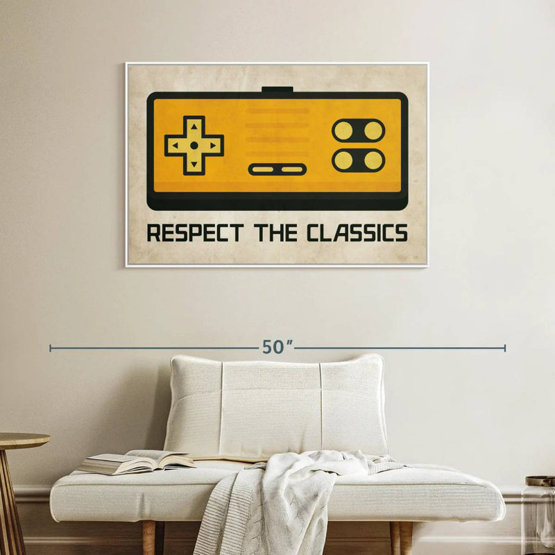 Respect The Classics, Floating Frame White, 40" X 27"