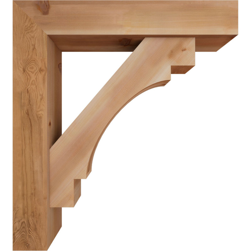 Support Merced Block avec support décalé, 40 x 36, Cèdre rouge occidental de l 7 1/2 po (lisse)