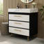 Meuble-lavabo autoportant moderne avec lavabo vasque en céramique et plateau en pierre frittée durable, parfait pour les salles de bain élégantes et fonctionnelles-757328922-757328923