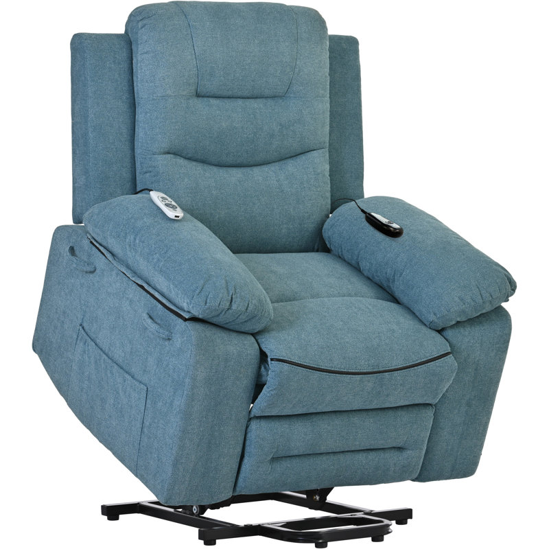 Fauteuil inclinable électrique Elian, Bleu