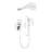 Shower System With Shower Head, Hand Shower, Slide Bar,, Shower Arm, Hose, Valve Trim, And Lever Handles