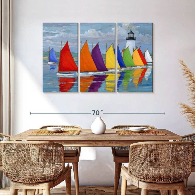 Mehar Rainbow Fleet, 36" H x 57" W