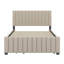 Lit plateforme double avec lit gigogne-107233597