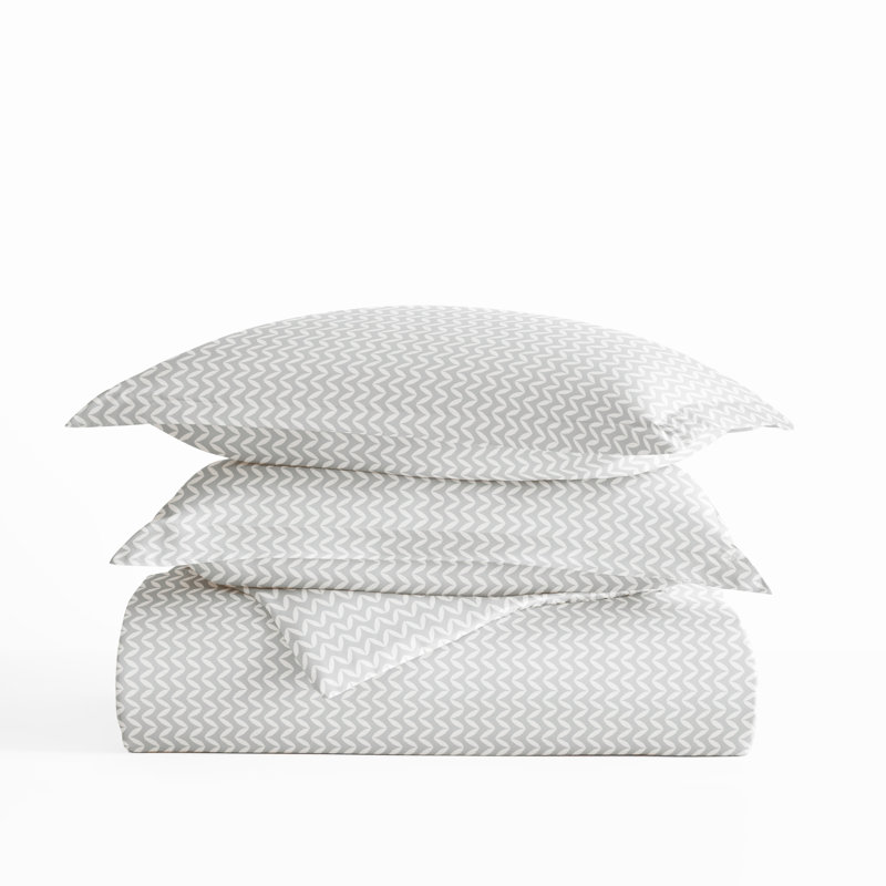 Becky Cameron™ Duvet Cover, Light Gray, Twin Duvet Cover + 1 Standard Sham