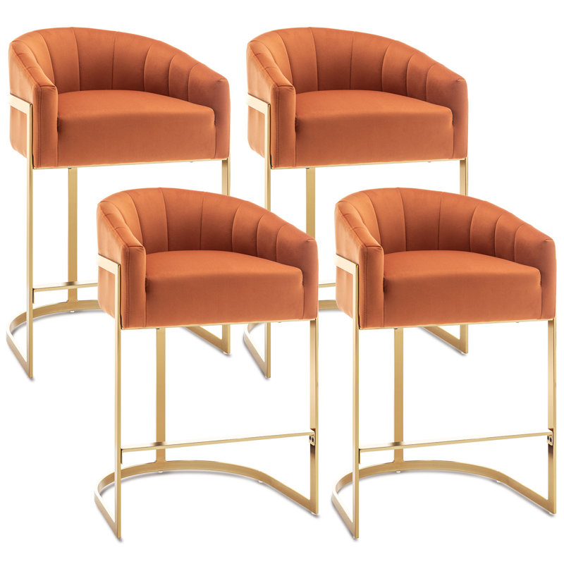 68.6cm Bar Stool, Orange
