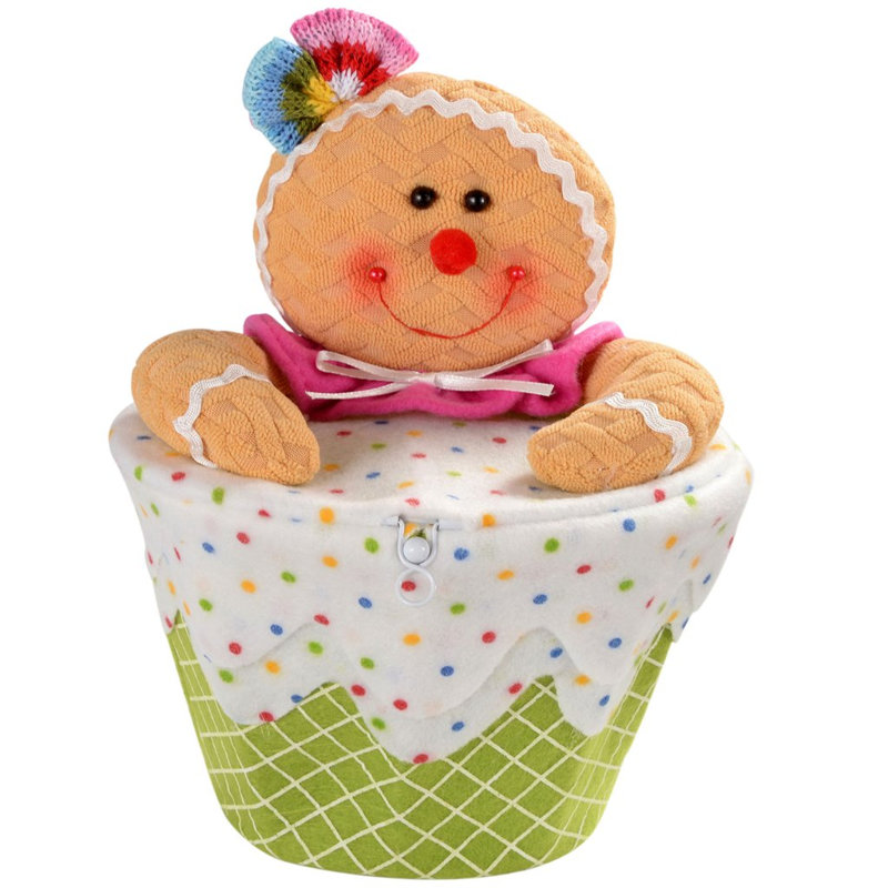 Christmas Gingerbread Man Stuffed Holiday Accent