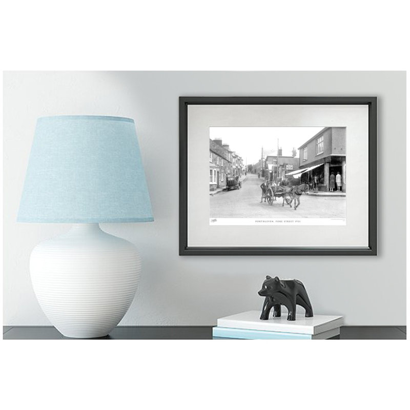 Porthleven, Fore Street 1931 - Single Picture Frame Print, 40cm H x 50cm W x 2.3cm D