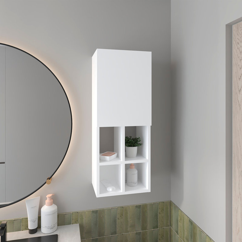 Two Bathroom Cabinet, White