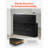 Reception Desk L-Shaped Front Counter Table 55.12 in Black Office Table