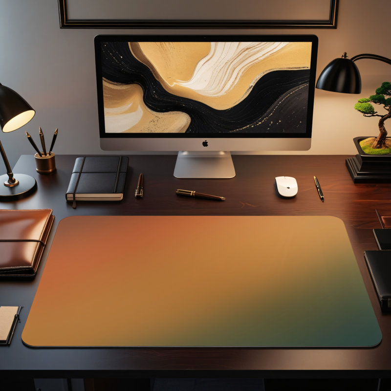 Polyester Desk Pad, 31.5x15.5