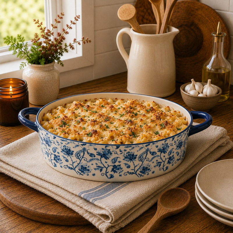 Moule à pâtisserie rond Bella Bakeware Heritage Garden Blue, 10 pouces, rue Strawberry
