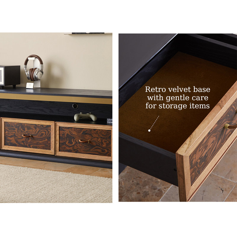 Light Luxury Oak Multi-Functional TV Stand