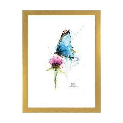 «Butterfly and Thistle» par Dean Crouser - reproduction d'art