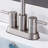 2-handle Bathroom Faucet with Drain Assembly