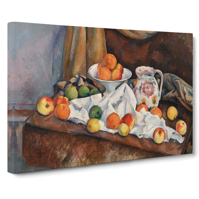 Still Life with Apples and Oranges by Paul Cezanne - Wrapped Canvas, 50cm H x 76cm W x 3cm D